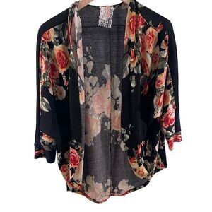 3/$30  EUC Medium Mauve Kimono Cardigan